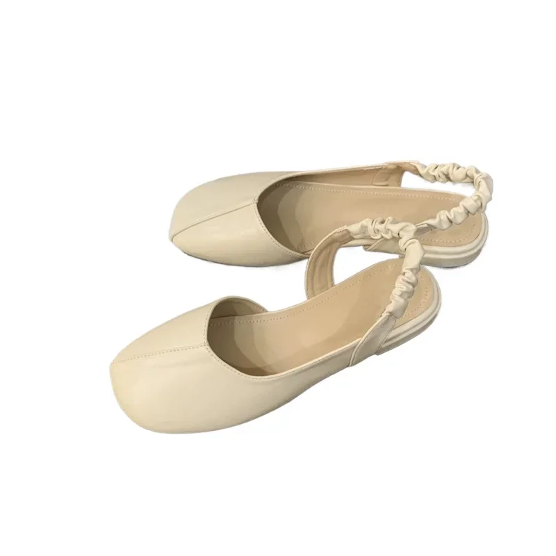 Sandals Women\'s Summer New Fashion Round Toe Mary Jane Women\'s Shoes Shallow Slip on Pumps Zapatillas Mujer 2024