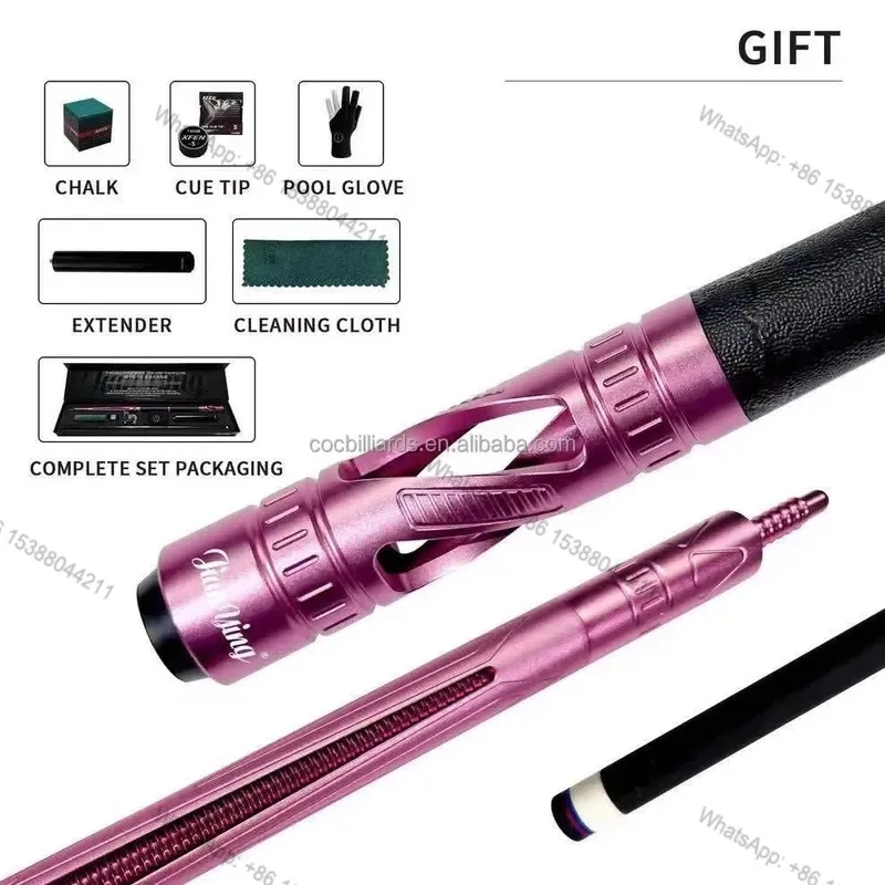 Hot Sale Jianying 11.8mm Pure Carbon Fiber Pool Cue--Lightweight High-Tech Shaft for Professional Players Hot Sale