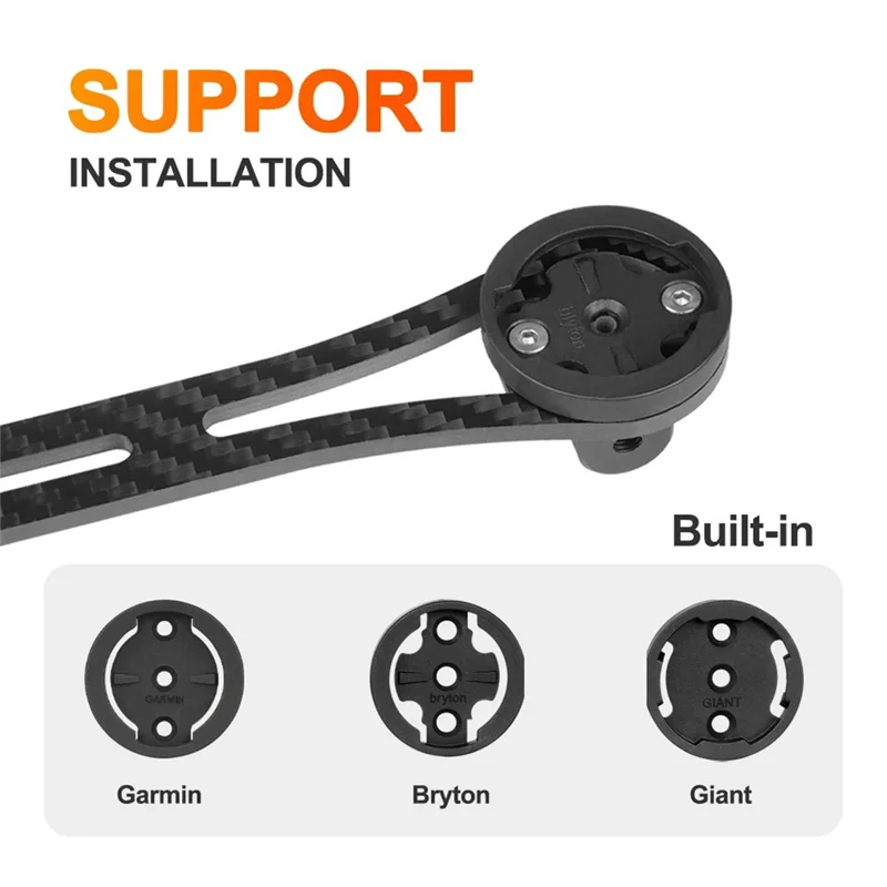 حامل كمبيوتر الدراجة الكربون الدراجات الكمبيوتر ساعة توقيت عداد السرعة جبل حامل ل Garmin العملاق Bryton Gopro حامل دائم