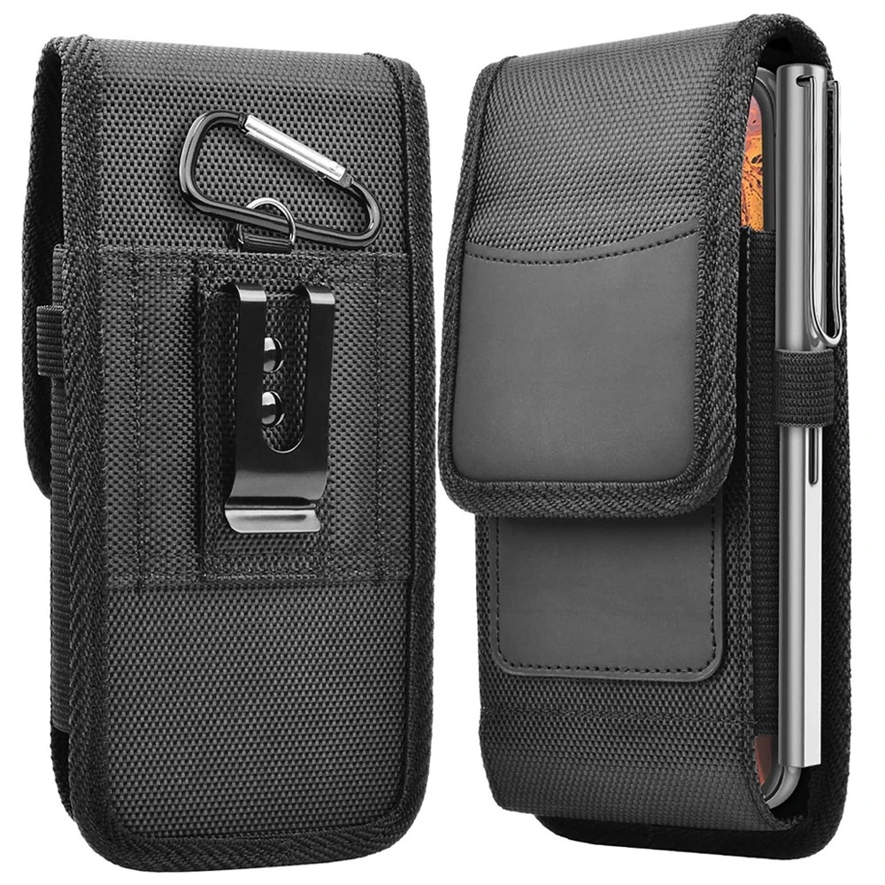 STONEGO 3,5-6,8 Zoll Telefon Nylontasche Handy Gürtelclip Tragetasche Holster Hülle Hüfttasche für IPhone, Samsung Galaxy