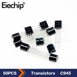 50 peças c945 transistor para-92 transistores npn 2sc945 a-92 50v 0.15a triode novo componente eletrônico original