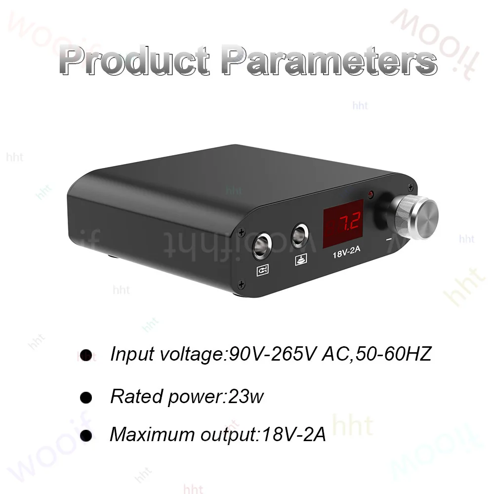 Tattoo Embroidery Power Supply with Display Tattoo Tool Mini Convenient Voltage Stabilizer
