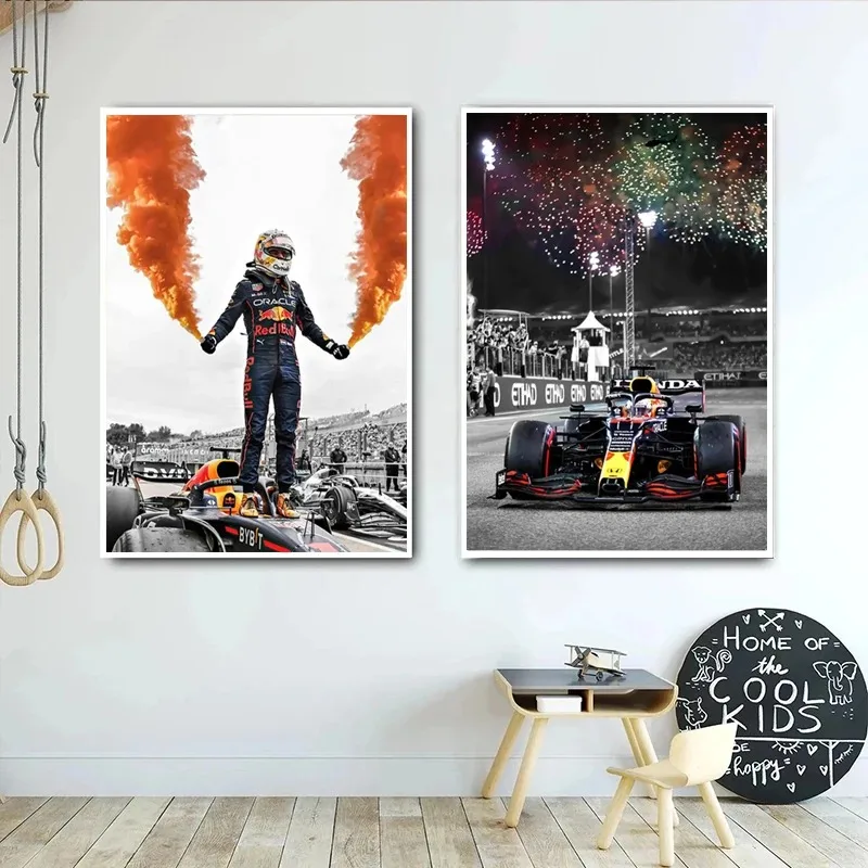 F1 Racer Formula 1 Portrait World Champion Poster Racing Team Decoration Graffiti Room Decor Wall Art Canvas Painting Pictures