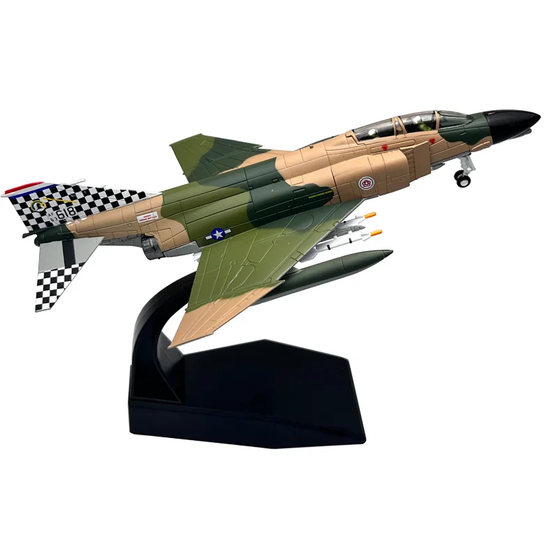 1:100 1/100 Scale US F4C F-4C Phantom Fighter Diecast Metal Airplane Plane Aircraft Model Toy for Collection or Gift