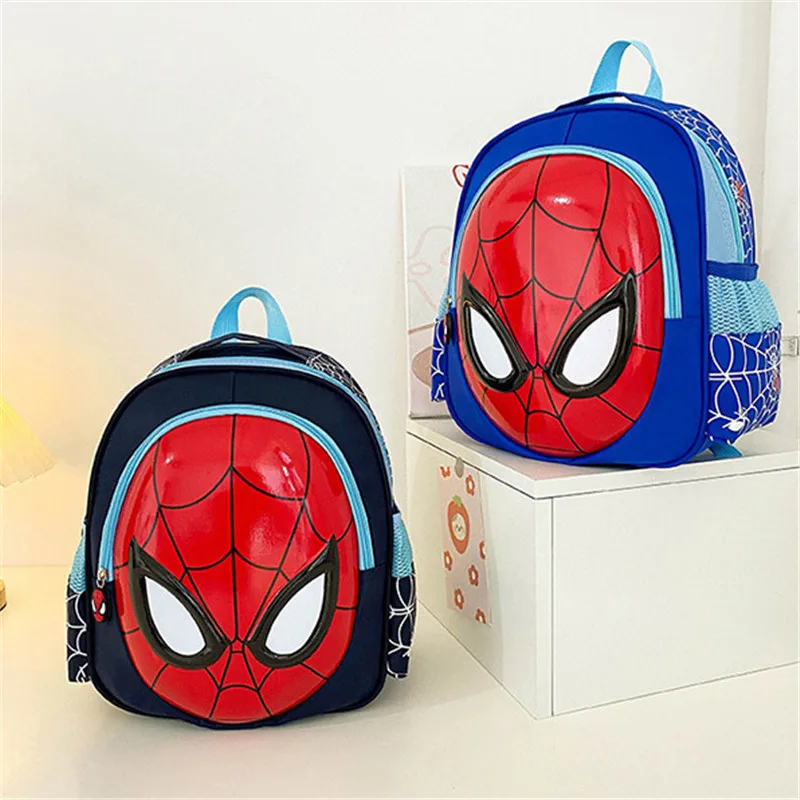 Marvel Cartoon Children\'s Shoulder Bags Spider Man Student School Bag Cartoon 3d Stereo Kindergarten Backpack Travel Bags Gifts