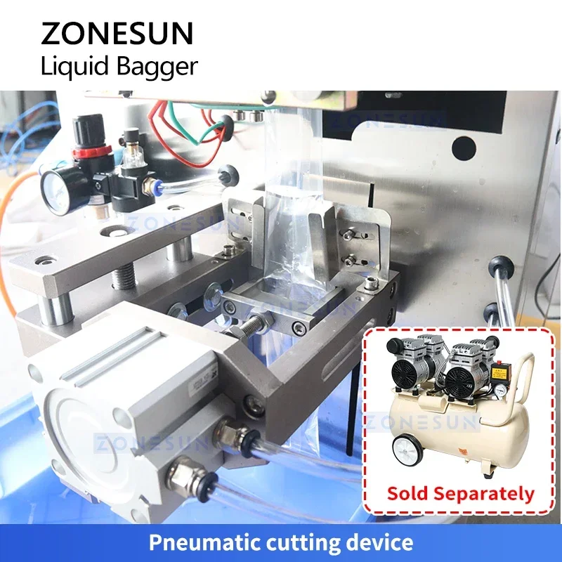 Máquina de embalagem de sachês Zonesun Máquina de enchimento e selagem de formato integrado Máquina de enchimento e selagem de bolsas ZS-FS200D