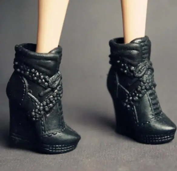 Toy accessories flat foot high heels boots shoes for your BB ST Dolls BBQB1