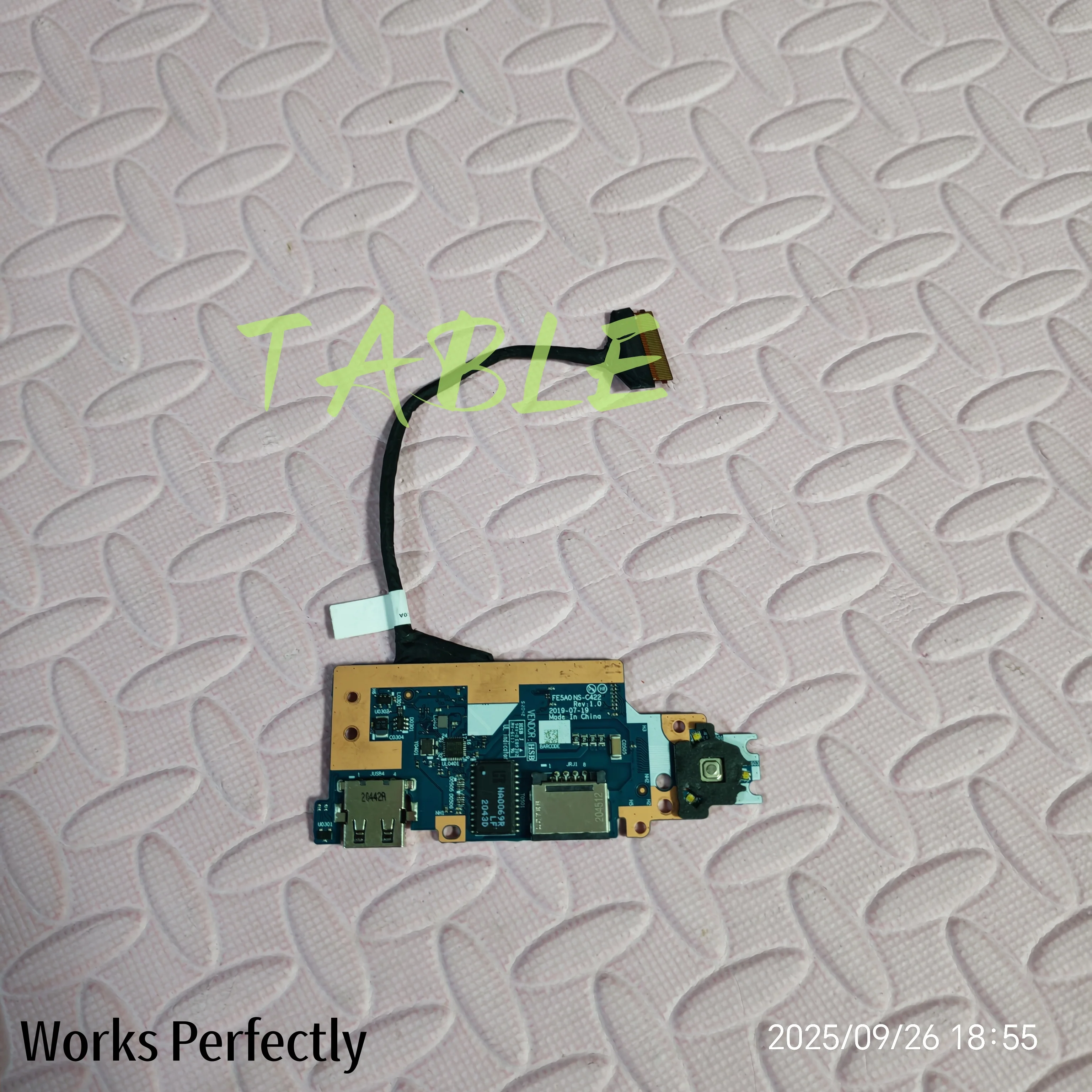 Ns-c422 For Lenovo ThinkPad E15 Switch Board USB Network Card Board 5c50s73032 100% Test OK