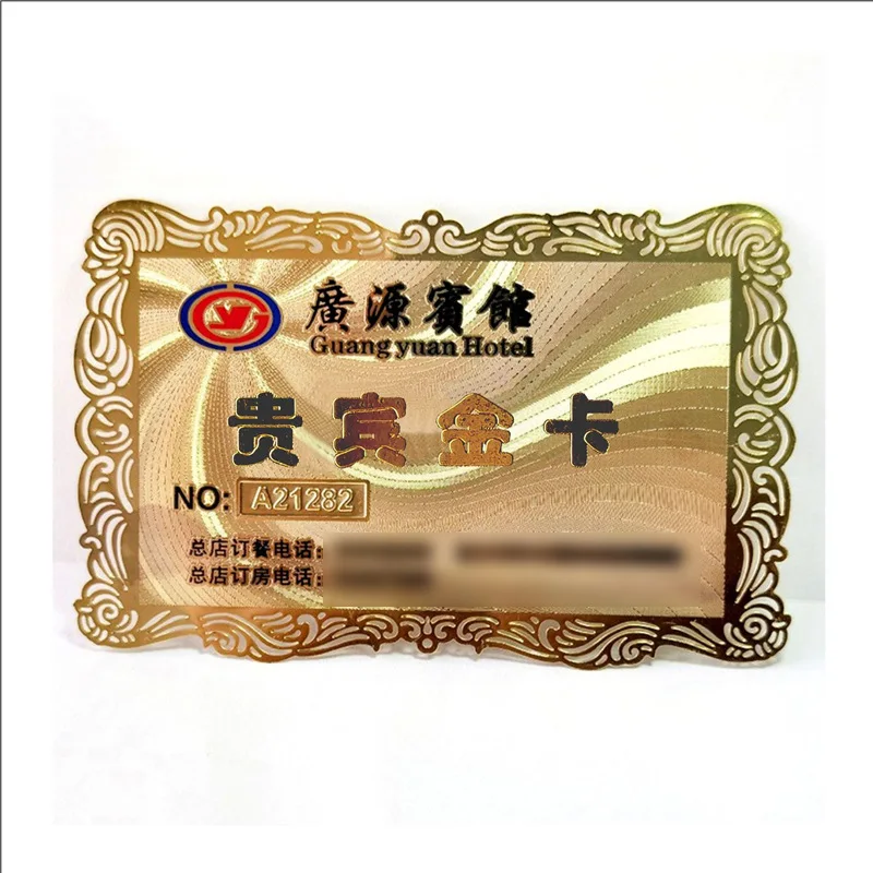 Customized. Metal Card Factory Buddha Card Platinum Metal Business Card Stainless Steel Hollow Card Metal Bookmark Card