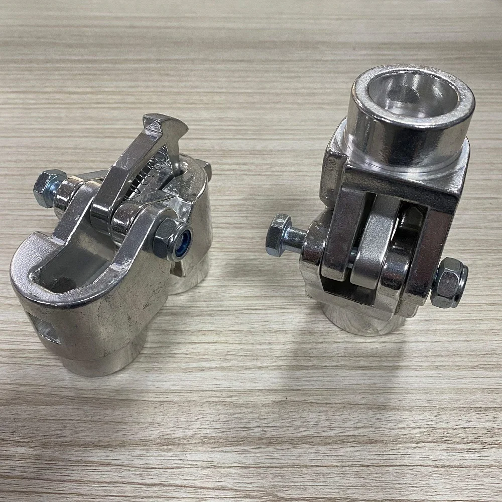 2pcs Locking Elbow Clamp Aluminum Adjustable Truss Hinge Connector, Quick Lock Variable Angle Truss Joint for 48-51mm G34 Truss