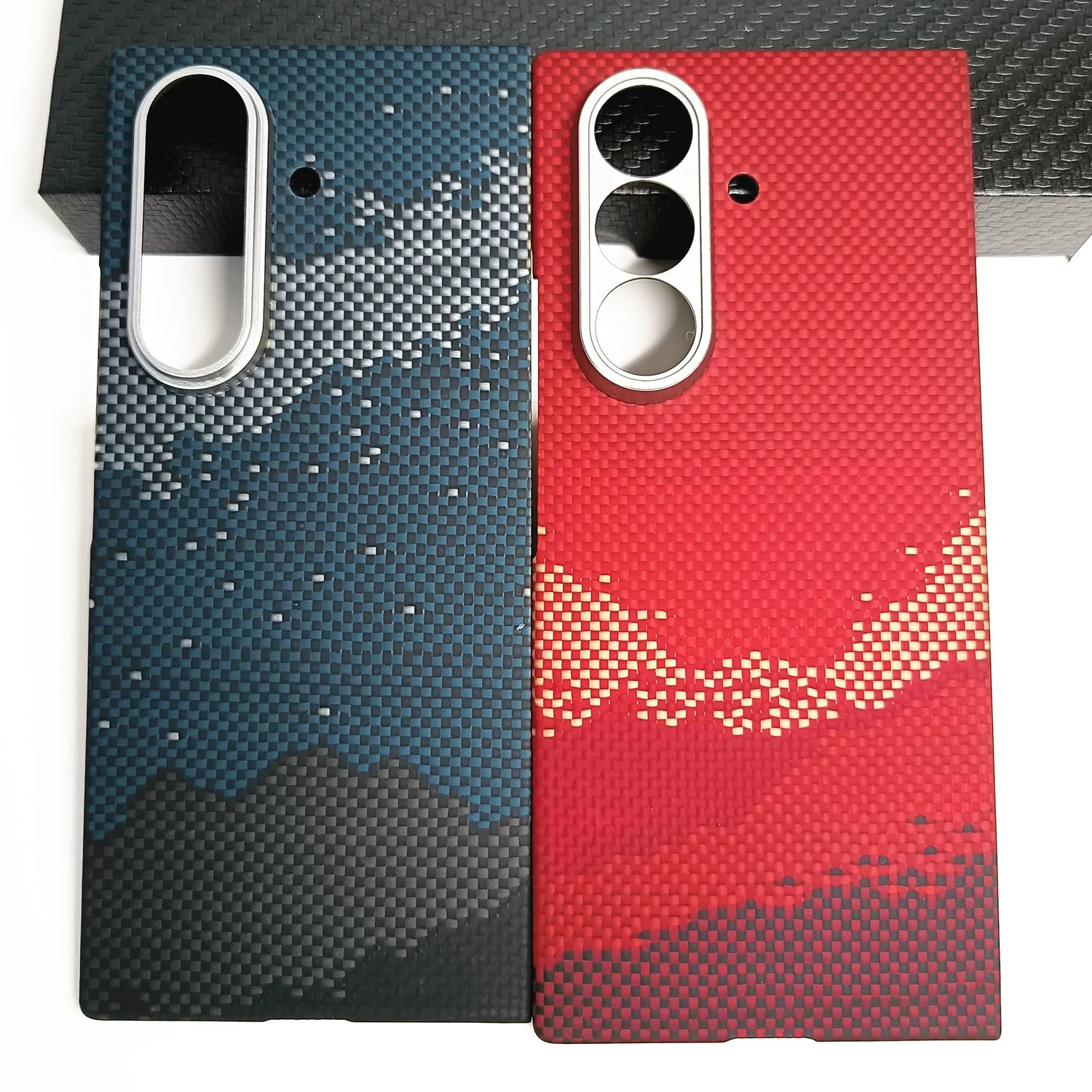 

Genuine Aramid Carbon Fiber Magsafe Case For Samsung Galaxy Z Fold7 Fold 7 Matte Thin Moonrise Hill Magnetic Bulletproof Cover