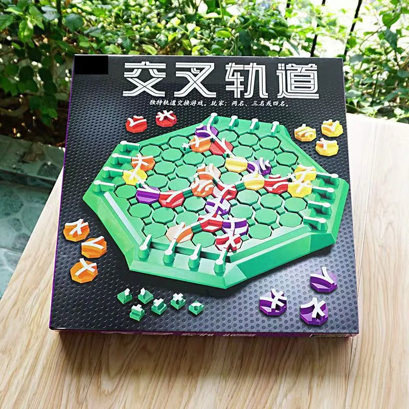 Lustige Schach-Logik-Spiele für Kinder, Crossspath-Brettspiel, intelligentes Spielzeug, 2–4 Spieler, Puzzles, Track Connector, Cross Path, Familienparty