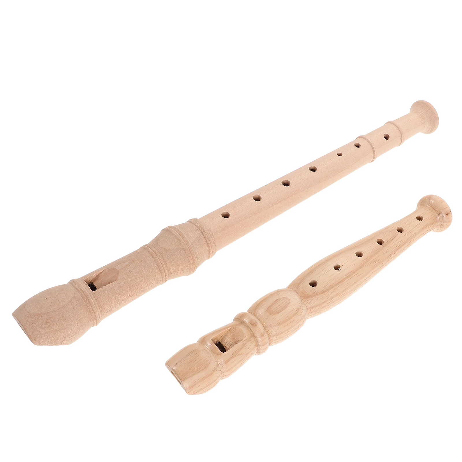 

2Pcs Vertical Flute German Style Soprano Recorder Wooden 8 Hole Music Instrument for Kids Adults Beginners Professional Learning