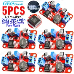 1-5Pcs XL6019 5A DC-DC Step Up Power Module Boost Volt Converter 3V-40V To 5V-45V DC-DC Boost Volt Converter Adjustable Output