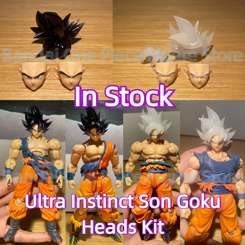 

В наличии Jesse Dragon Ball SHF Super Saiyan SSJ Ultra Instinct Son Goku Heads Аксессуары Аниме Фигурки Игрушки Модель