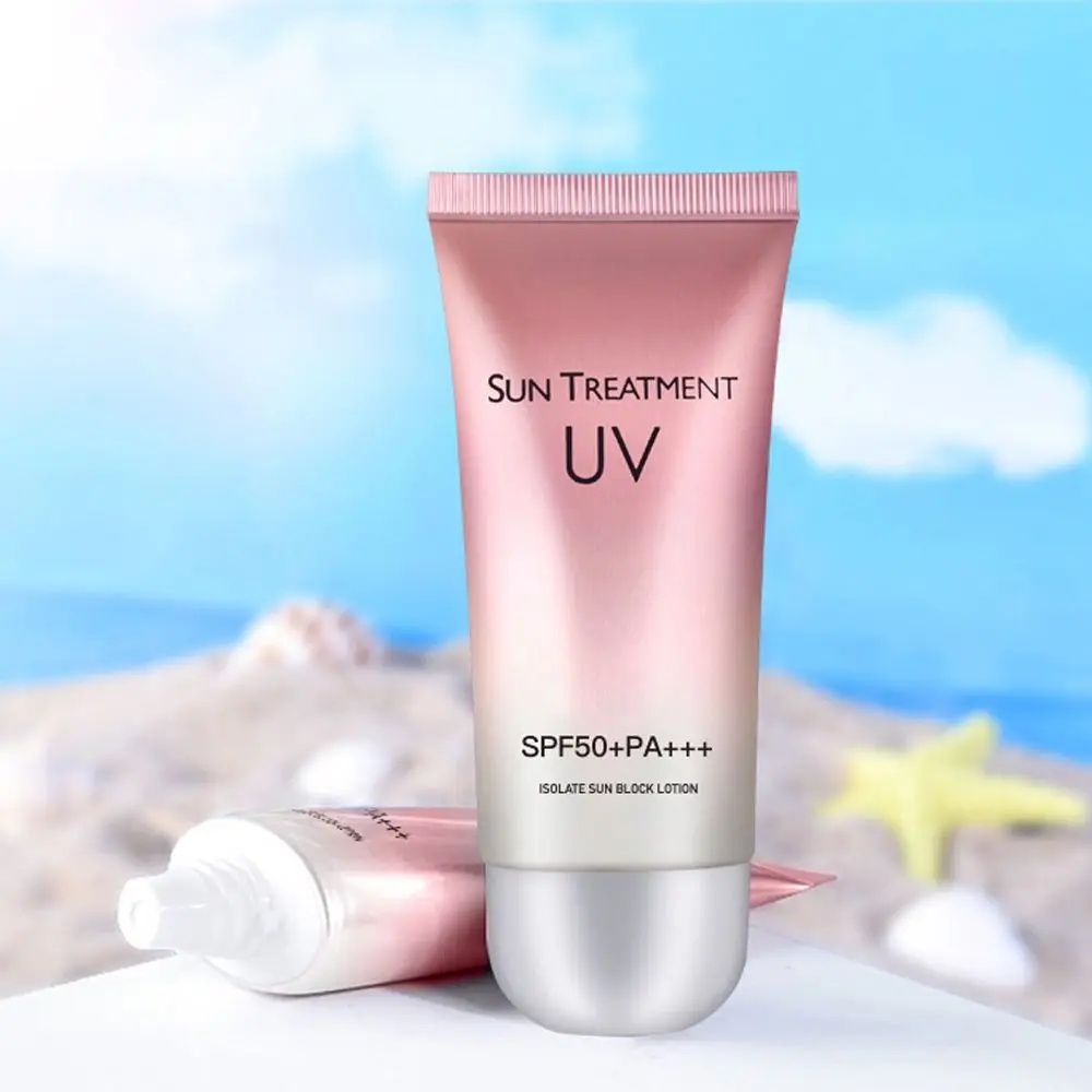 SPF50+ 60ml Sunscreen Cream Waterproof Lasting Sunblock Isolation Lotion Cream Facial Body Sunscreen