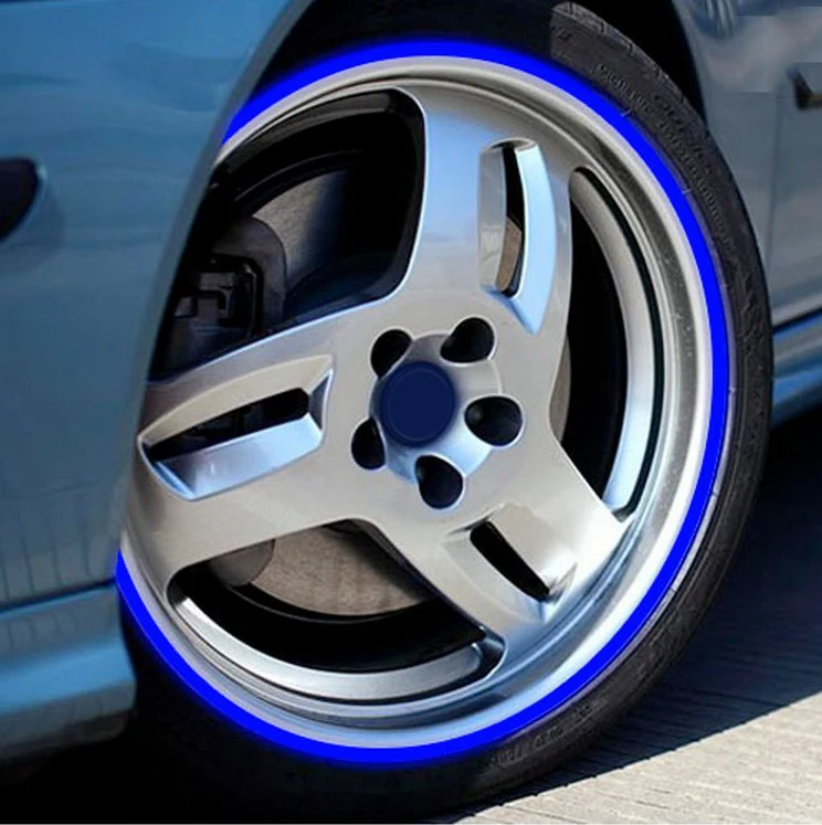 Pegatinas reflectantes para llantas de coche y motocicleta, para toyota auris reno megane 2 focus kia sportage 3 grand vitara kia rio 2018