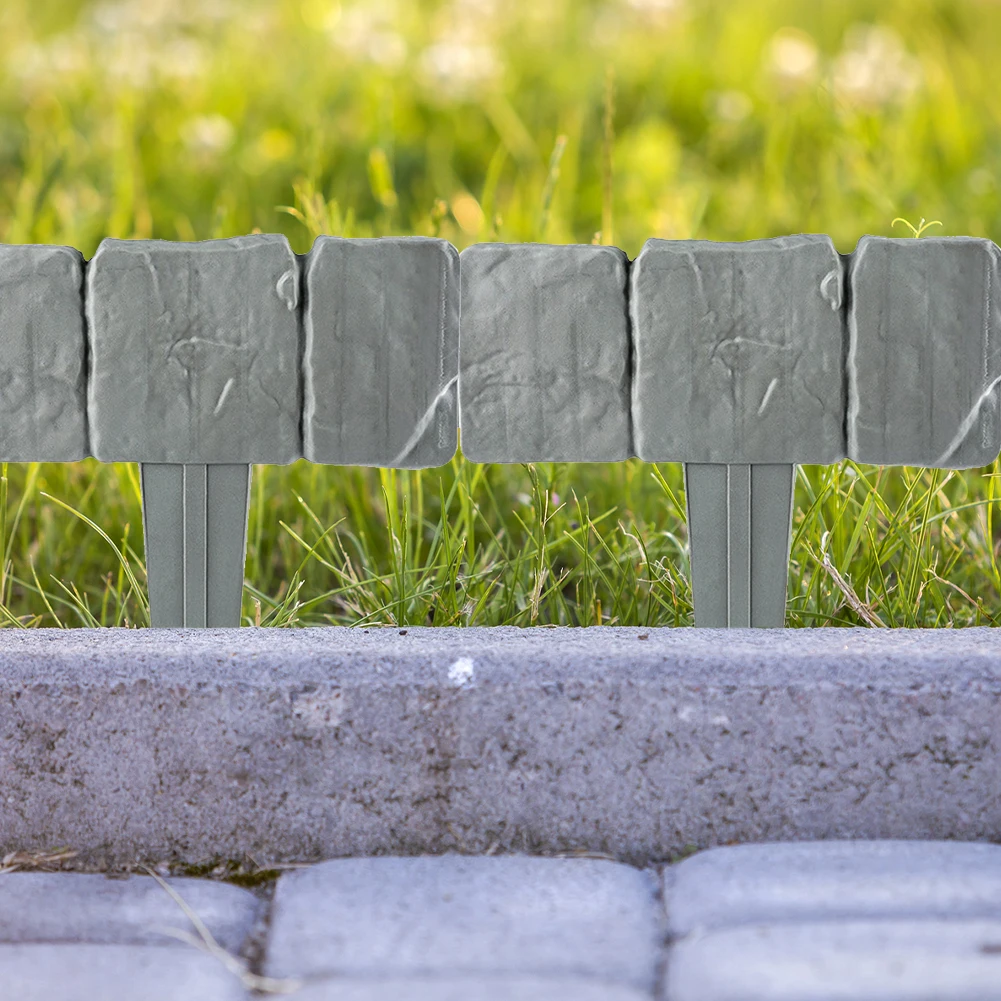 

Garden Edging Border Plastic Cobblestone Effect Edging for DIY Outdoor Yard Landscaping