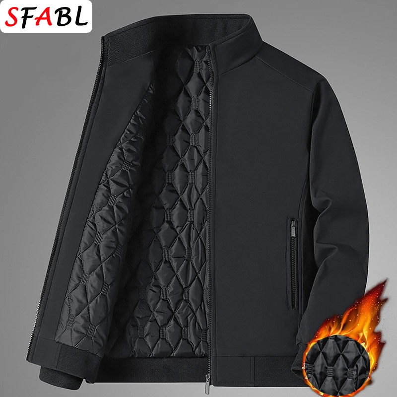 7XL 8XL Thermal Warm Padded Men\'s Winter Coat 5XL Men\'s Winter Jacket Casual Business Men\'s Autumn Jacket Thick Windproof Parka