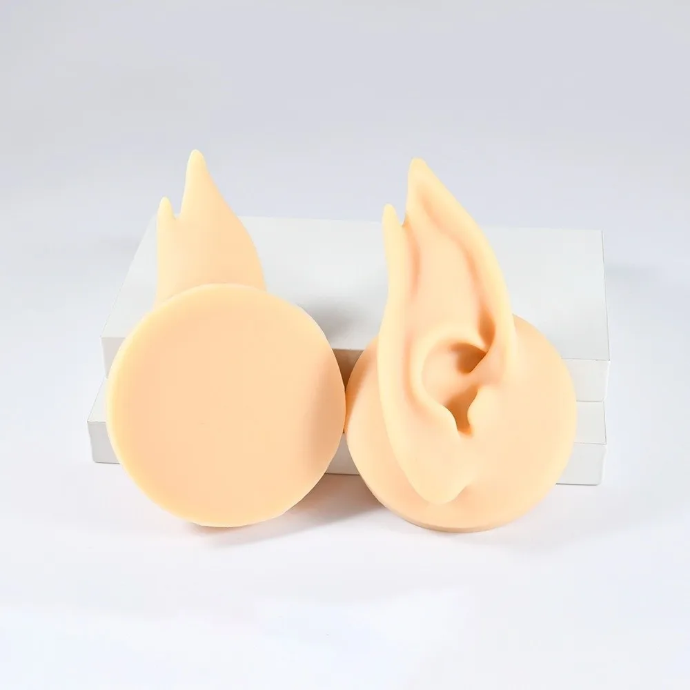 Soft Silicone Ear Jewelry Display Flexible Material Simulation Design Ear Model Display Tool Earring Studs Display Props