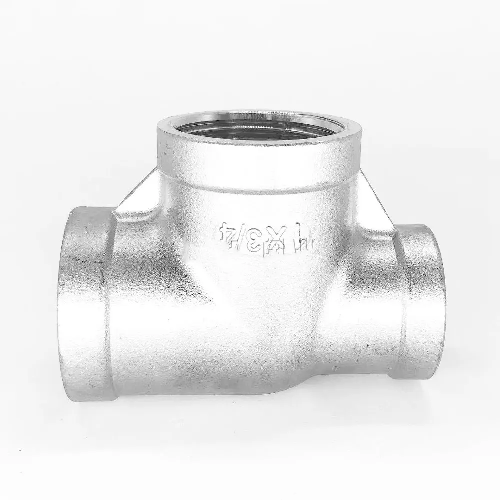 

1" 1" 3/4" BSPT Female Reducer Tee 3 Ways 304 Stainless Steel Pipe Fitting Water Gas Oil