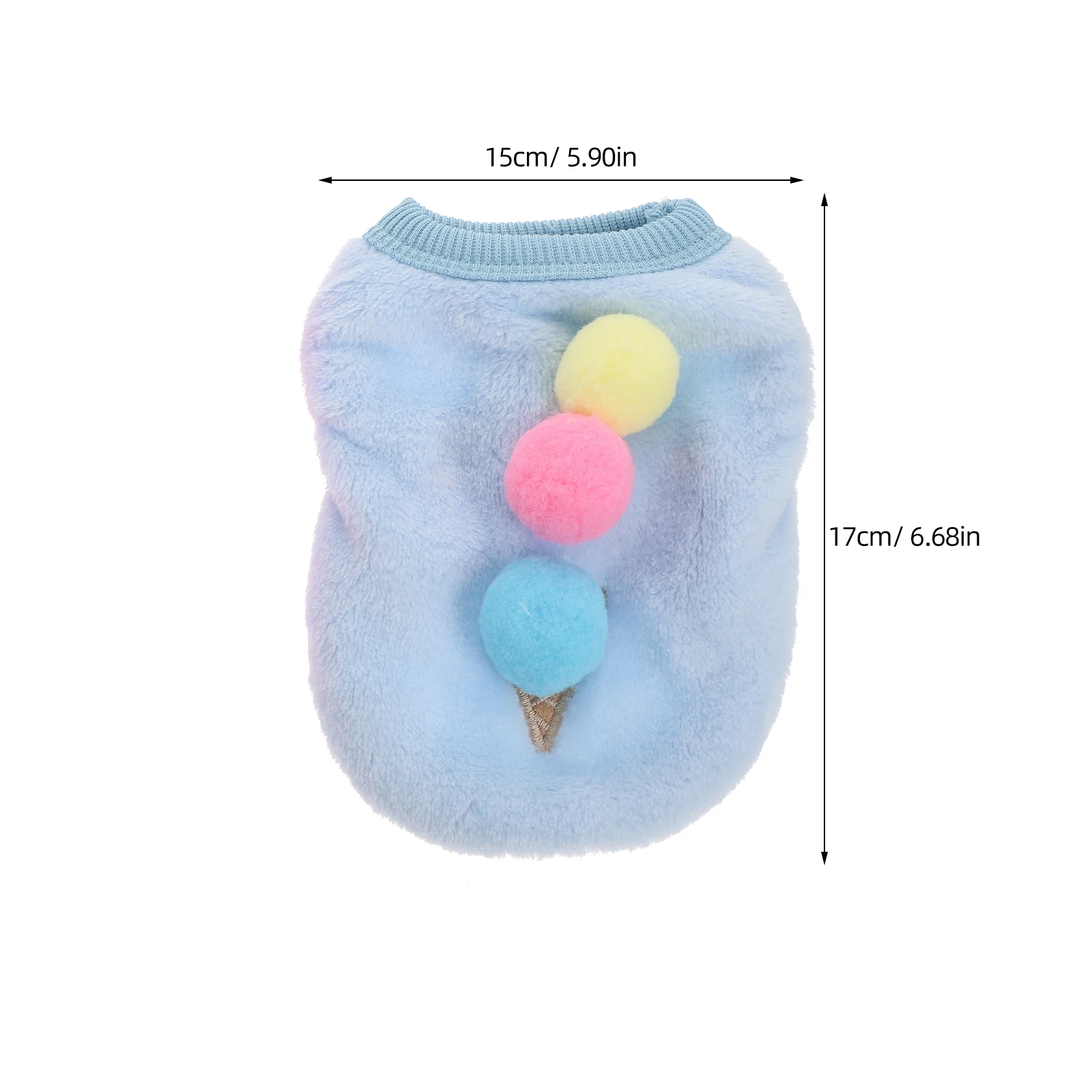 

2pcs Ice Cream Pattern Clothes For Rabbit Puppy Party Festival Pet Apparel Bunny Vest Dog Garment Pet Supplies