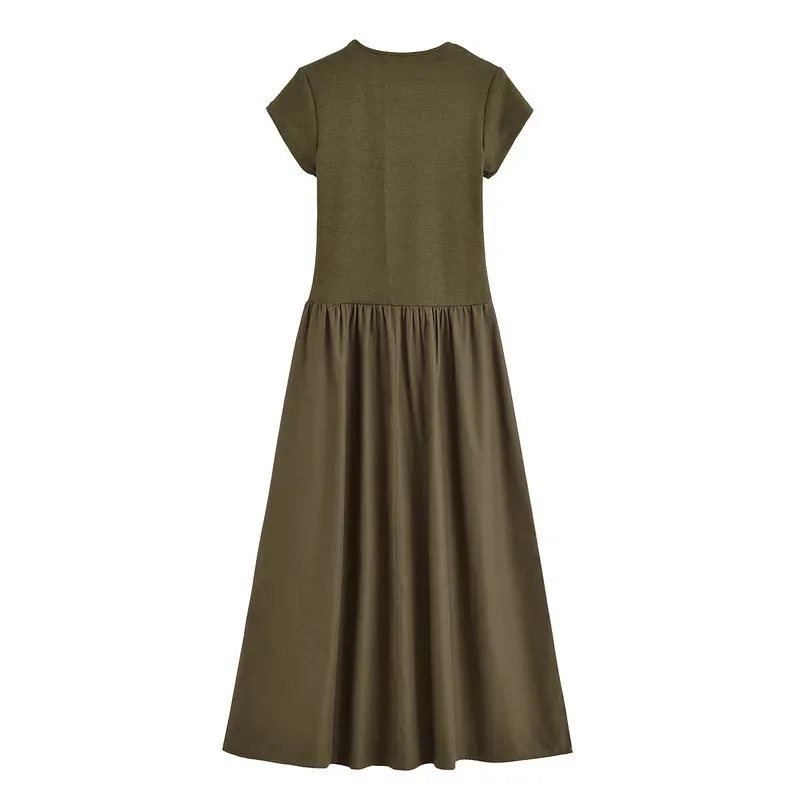 Women's Sleeveless Black Long Dress Elegant Casual Retro Fashion Summer 2025 Party Khaki Vestidos