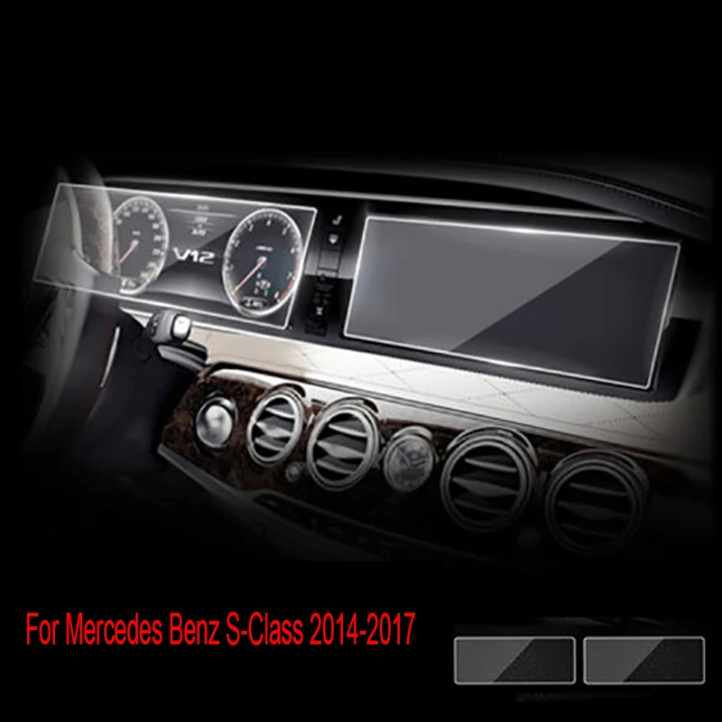 Per Mercedes Benz s-class auto GPS Film di navigazione W221 W222 S350L-S500 2014-2017 schermo LCD temperato pellicola protettiva in vetro