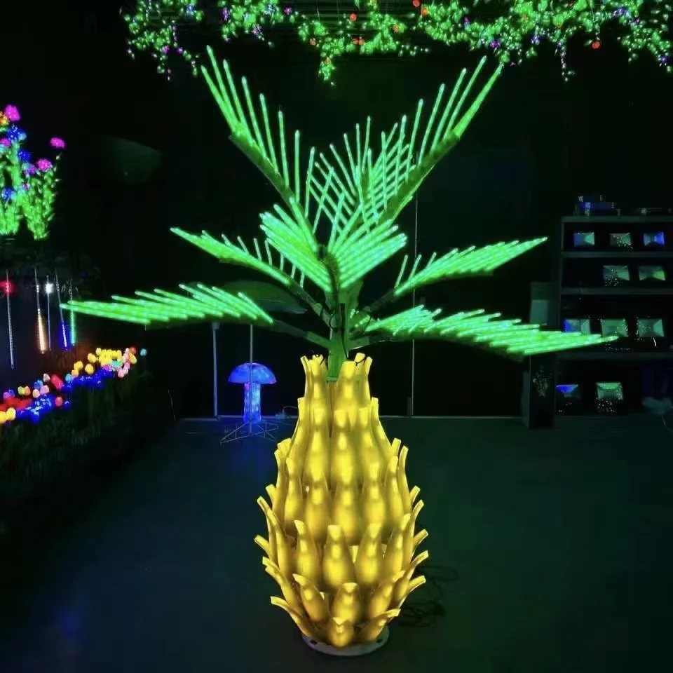 Giant Multi-Color LED Dandelion Light for Outdoor Landscape Decoration Waterproof Fiber Optic Motif Lights for Diwali Deepavali