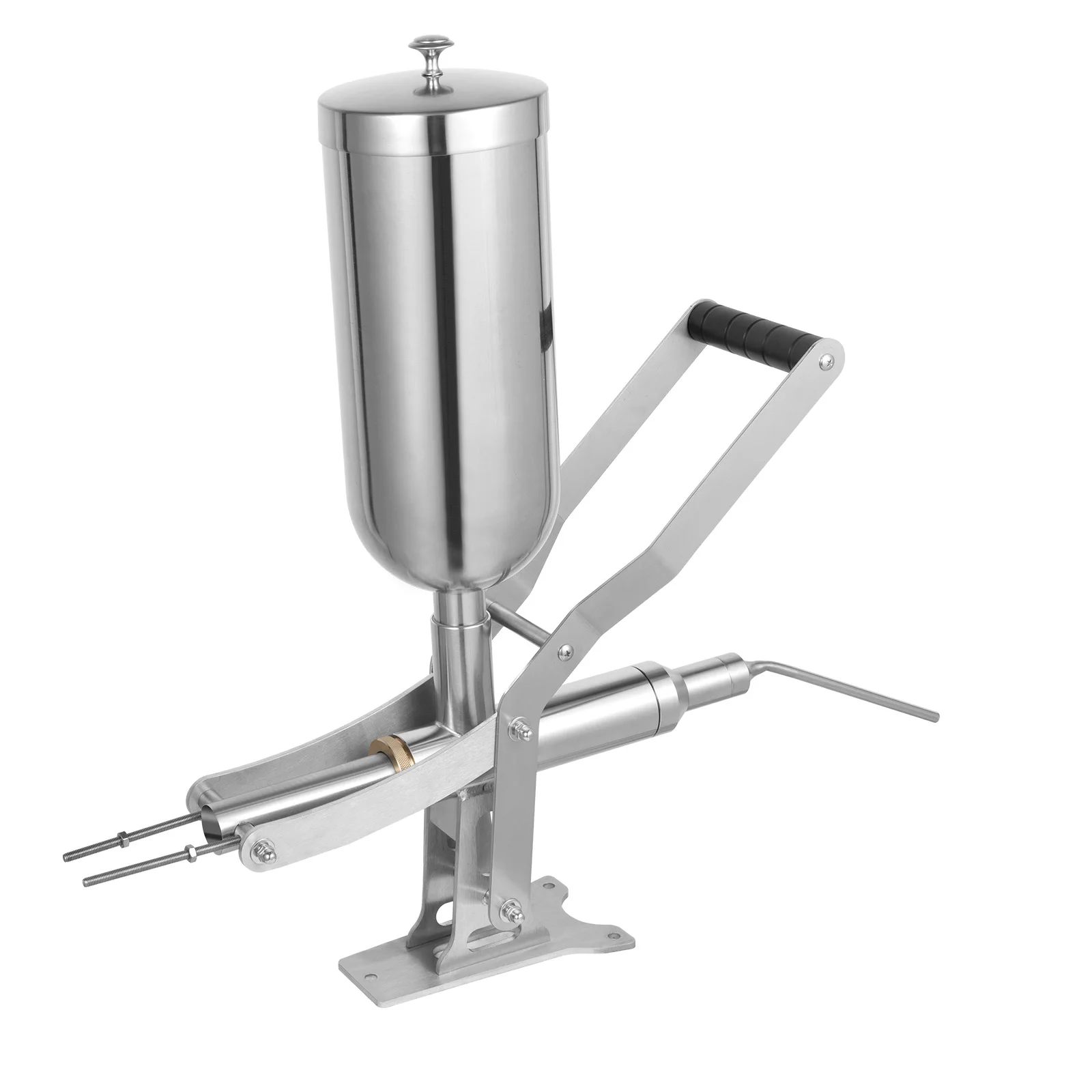 5L Manual Spanish Churro Filler, Commercial Stainless Steel Spanish Latin Fruit Machine, Churro Donut Cream Filling Machine, suitable for Kitchen, Restaurant, Cafeteria, and Bakery