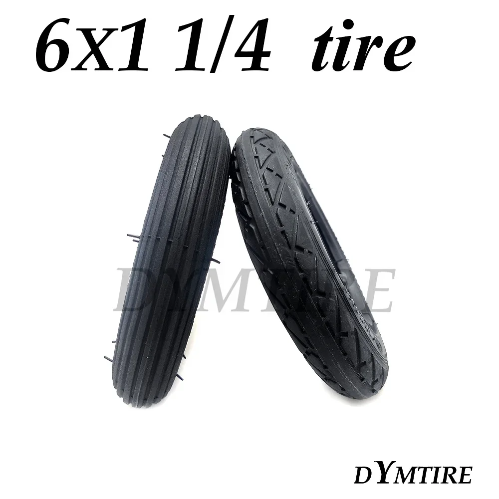 6 Inch 6x1 1/4 Tire High Quality Wear Resistant Inner Outer Tyre for Mini Electric Scooter
