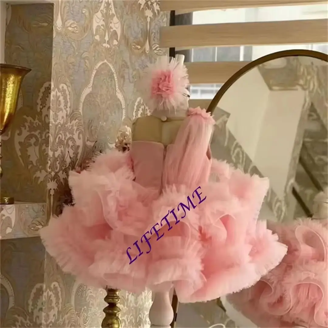 pink-flower-girl-dress-cute-baby-sleeveless-layered-ball-gown-for-wedding-first-communion-birthday-party-customized-puffy