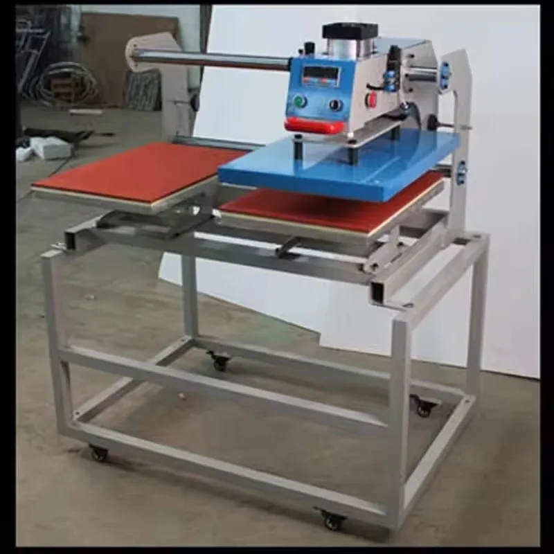 جديد الهوائية الحرارية النفط التدفئة نقل الحرارة الصحافة آلة 40*60 ارتفاع ضغط شبه التلقائي تي شيرت الطباعة حجر الراين