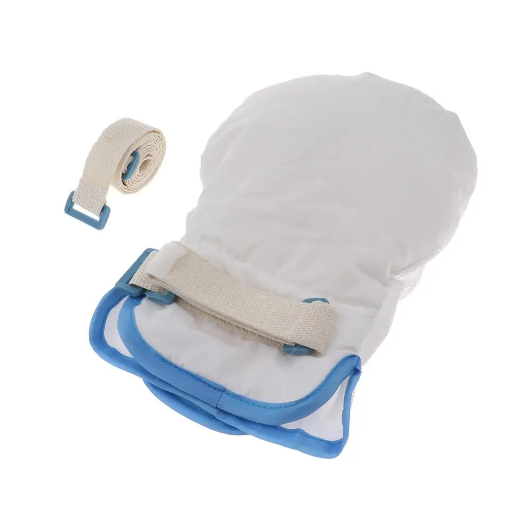 

Фиксированный удерживающий ремень для пациента, мягкие перчатки для контроля пальцев, удобный сетчатый защитный ремень для безопасности пожилых людей