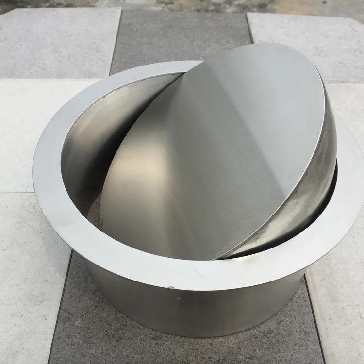 Table Embedded Trash Lid Engineering Decoration 304 Stainless Steel round Hidden Custom Lid Flip