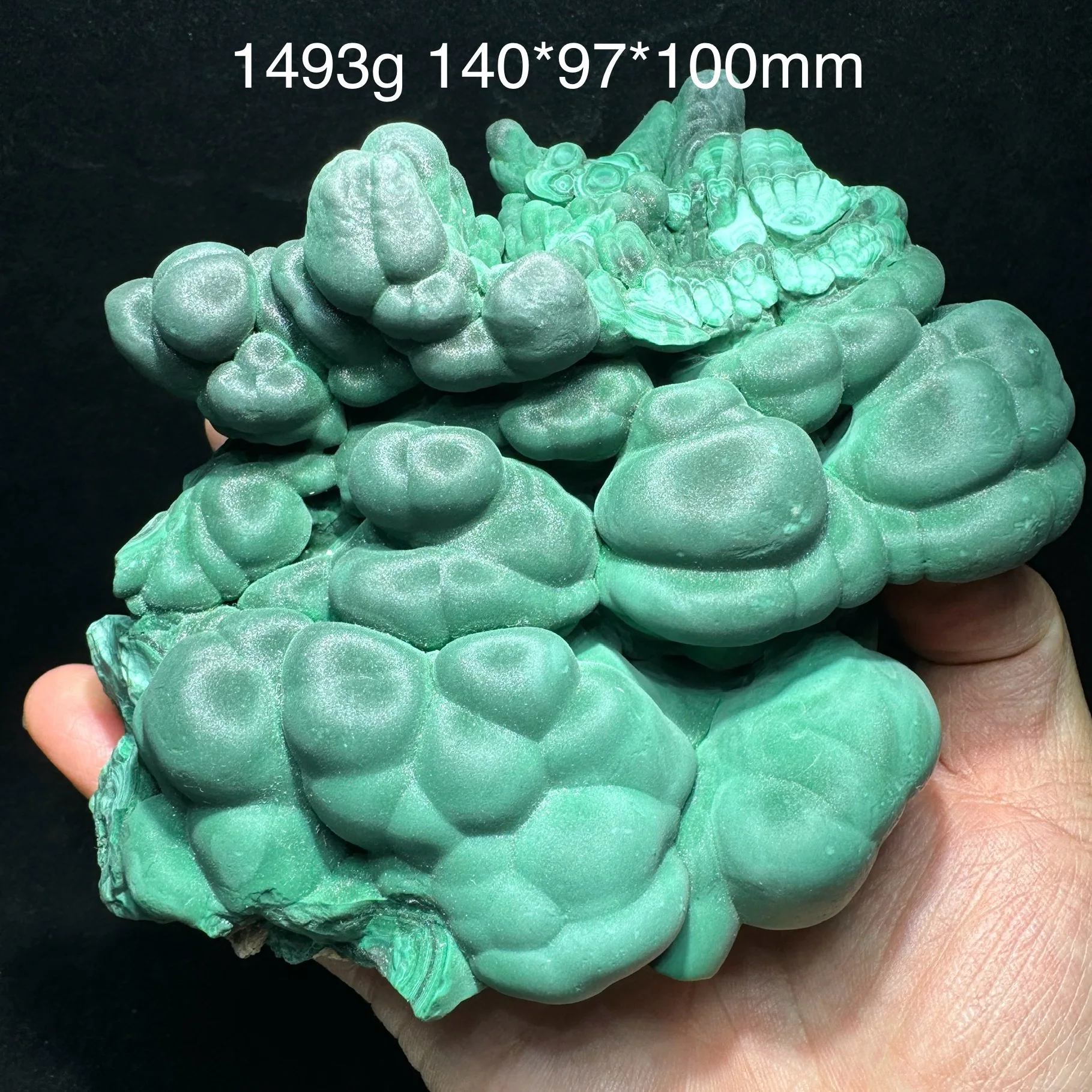 1493g Natural Shiny Malachite Mineral Specimens Rock Quartz Crystal Healing Stone Home Decor