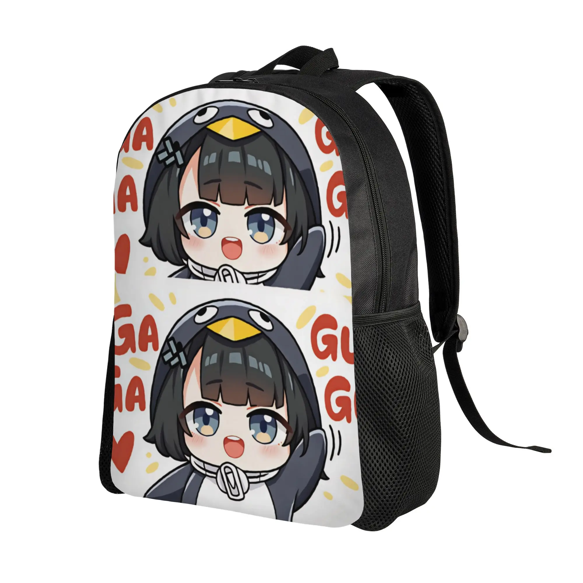 Gugu Gaga Penguin  Backpack  Fun Backpacks Women College Print High School Bags Custom Rucksack