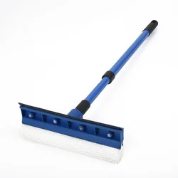 Casement Cleaner Window Cleaner Accessory Water-absorbing Decontamination Sponge Brush Home 2 in 1 Telescopic Glass Squeegee