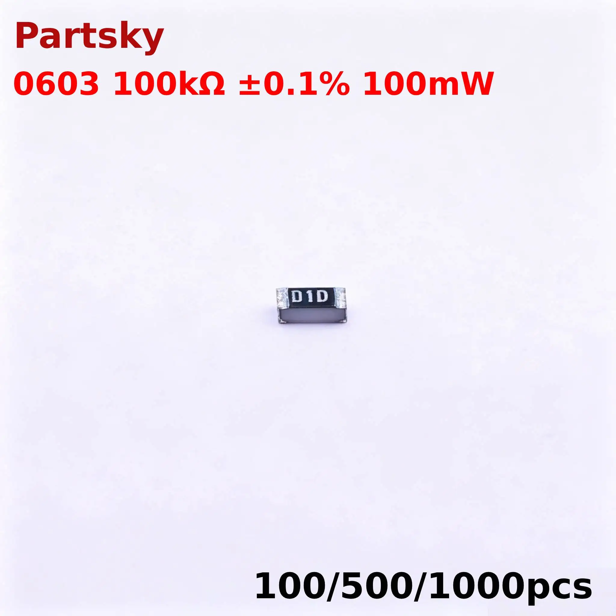 100/500/1000pcs New RT0603BRD07100KL 0603 100kΩ ±0.1% 100mW Thin Film Resistor