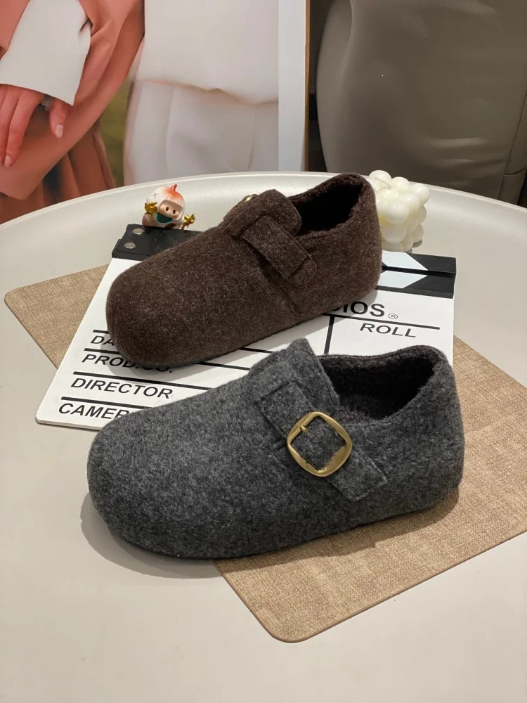 

Women's Winter Warm Cotton oes Soft Bot Casual Comfortable Lightweight Fce Lined Fur Booties Faionable Everyday Sli...