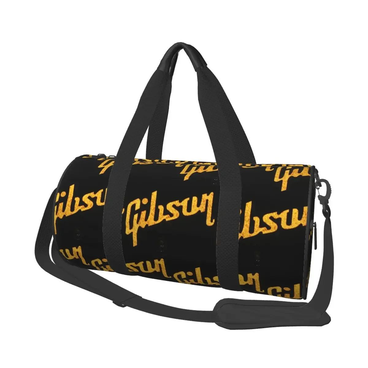 

Gibson Music Logo Large Duffle Gym Bag Waterproof Duffle Travel Bags Handbags Fitness bag