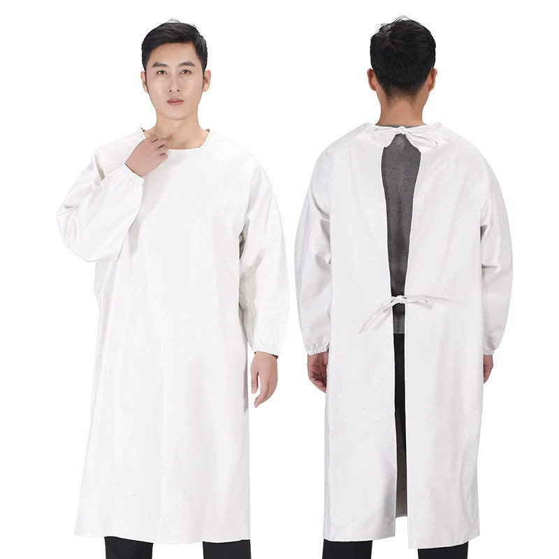 

Woman Waterproof Apron Long Sleeves,Waterproof For Cleaning Works,Butcher,Man Smock Overalls Oil Resistant Long Sleeved Aprons