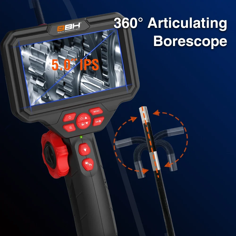 Analog Camera HD Endoscope Camera System Videoscope Industrial Sewer Camera Building Inspection With Steering Snake Tube