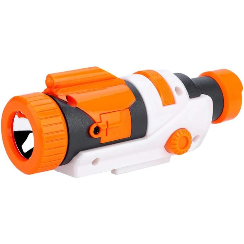 TISNERF Plastic Detachable Flashlight Scope Attachment Stock Mount for Nerf Toys Change