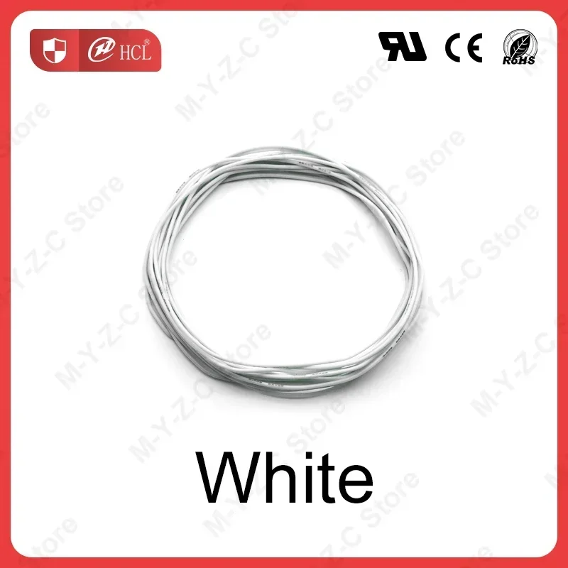 5M-100M Hitzebeständiges Kabel Ultraweicher Silikondraht 30 28 26 24 22 20 18 16 14 AWG Hochtemperatur-flexibler Kupferanschluss