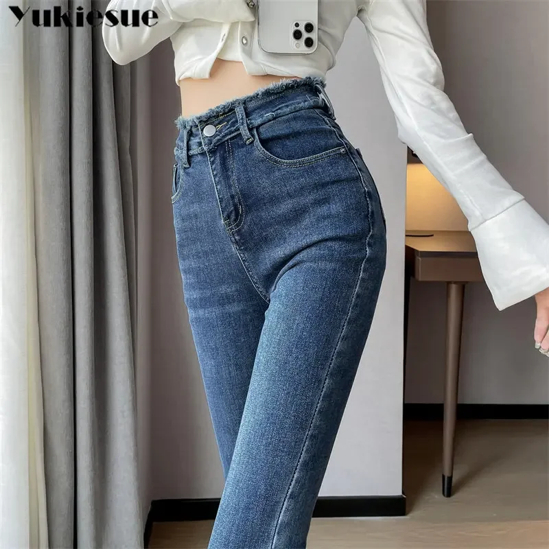 Damesjeans Casual kleding Street chic Flare wijde pijpen broek Y2K 2023 Nieuwe lente zomer Button Fly Vintage broek Veelzijdig