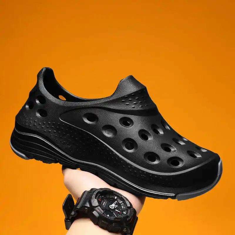 

With Lacing Non-slip Sole Men Black Trainers Slippers Teenage Flip Flops Shoes Men Designer Sandals Sneakers Sports Tenes