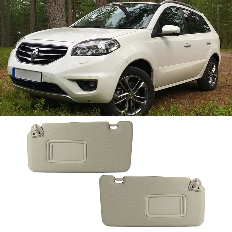 

New Car Front Inner Sunshade Sun Visor With Makeup Mirror (Without Light) For Renault Koleos 2009-2016
