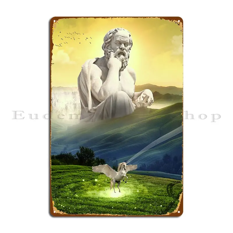 Philosophy Socrates Metal Signs Wall Decor Club Pub Cinema Design Tin Sign Poster