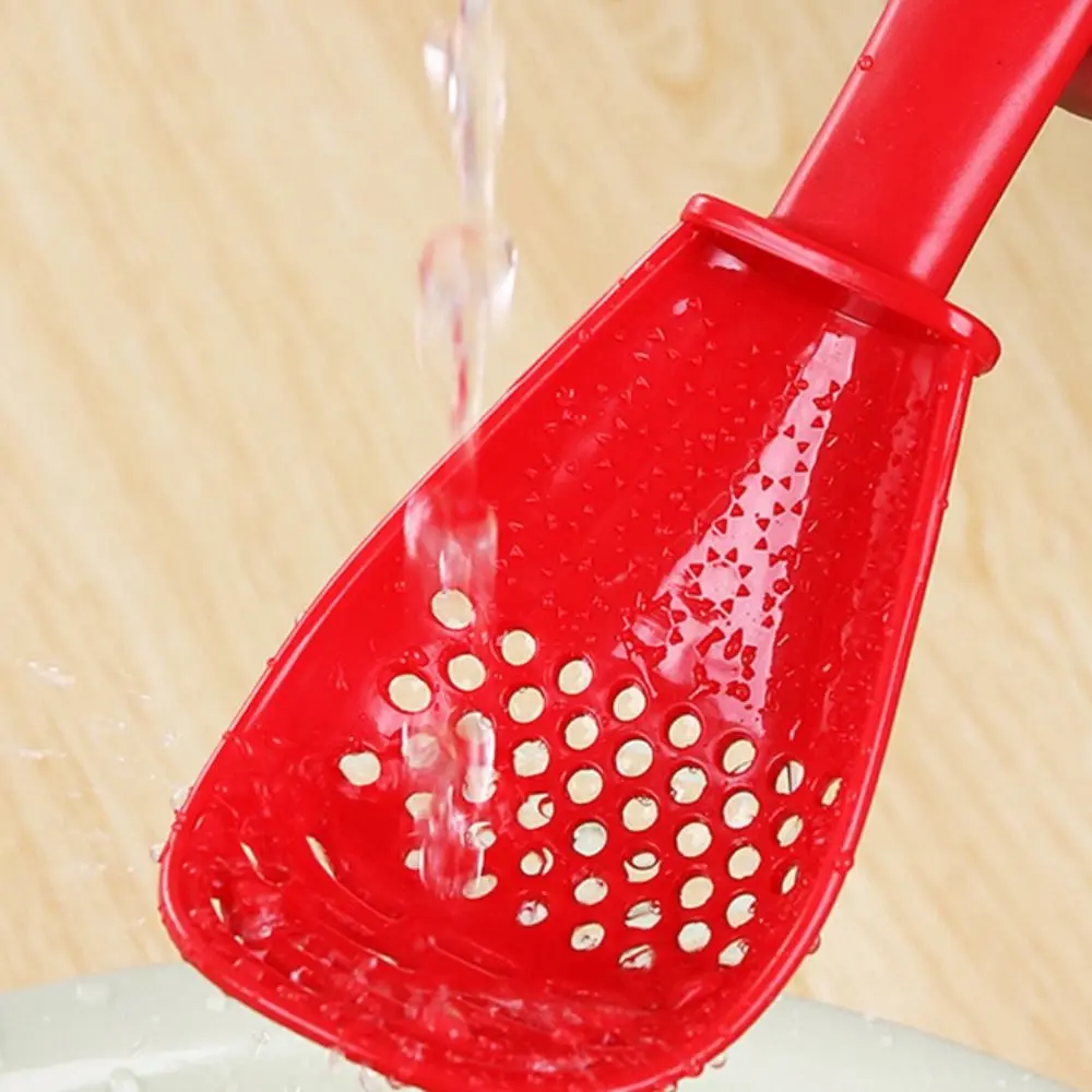 New Multifunctional Cooking Spoon Strainer Colander Spoon Skimmer Slotted Spoon Silicone Draining Potato Garlic Press Kitchen